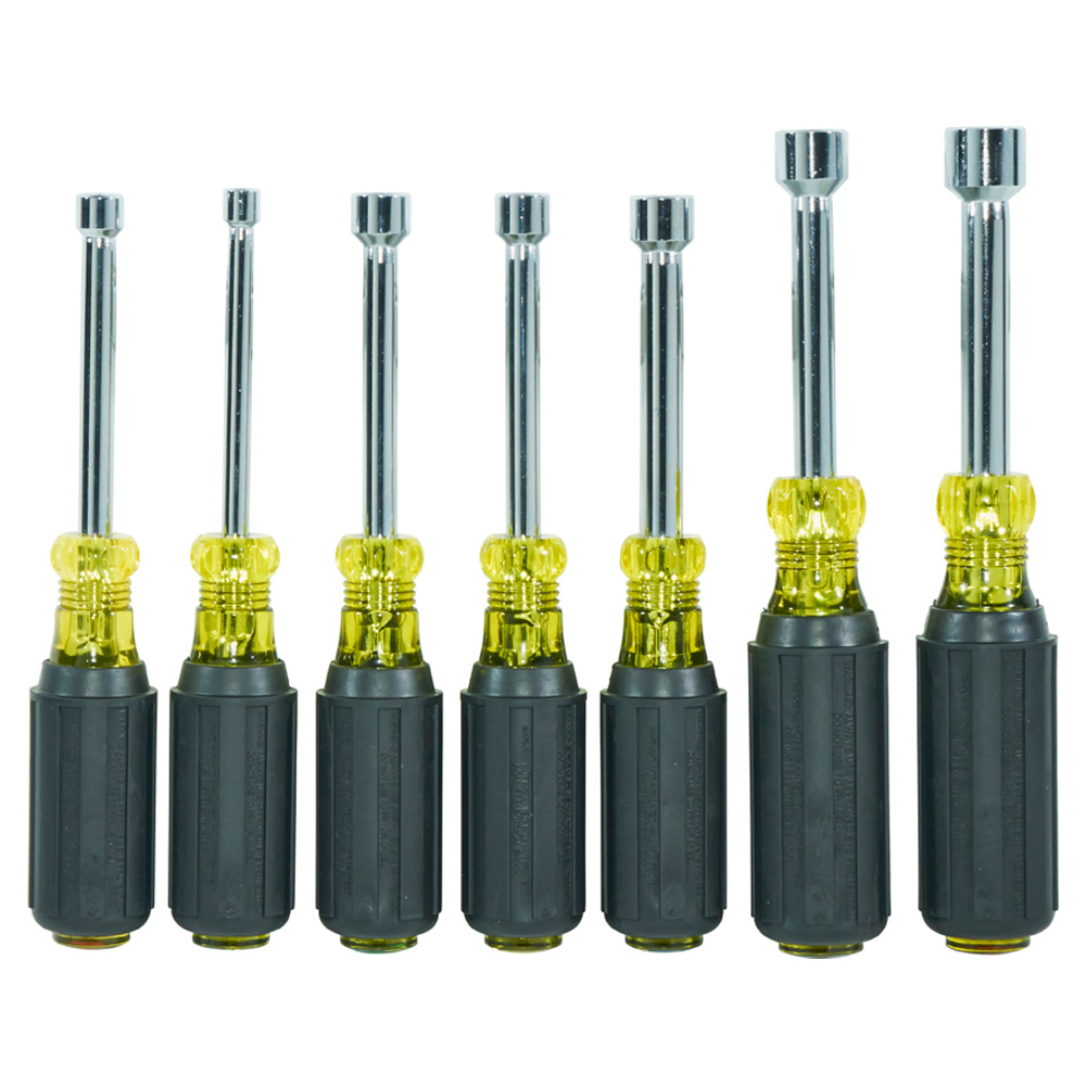 Nut Driver Set, Magnetic Nut Drivers, 3-Inch Shaft, 7-Piece - 631M 