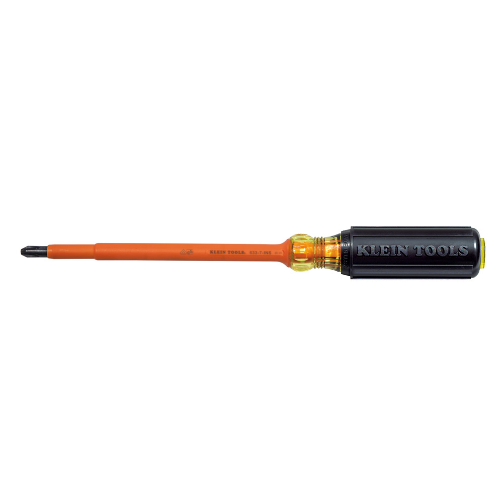 Insulated Screwdriver, #3 Phillips, 7-Inch Shank