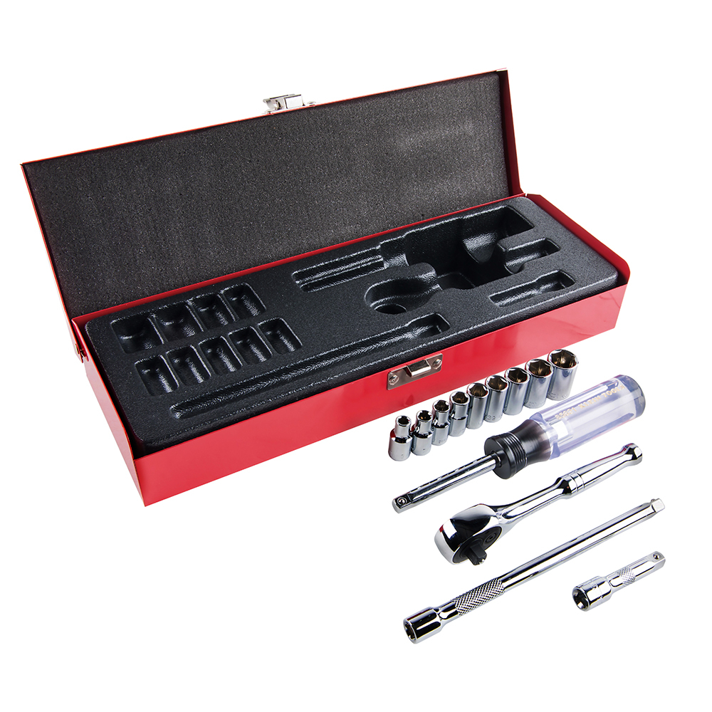 1/4-Inch Drive Socket Wrench Set, 13-Piece