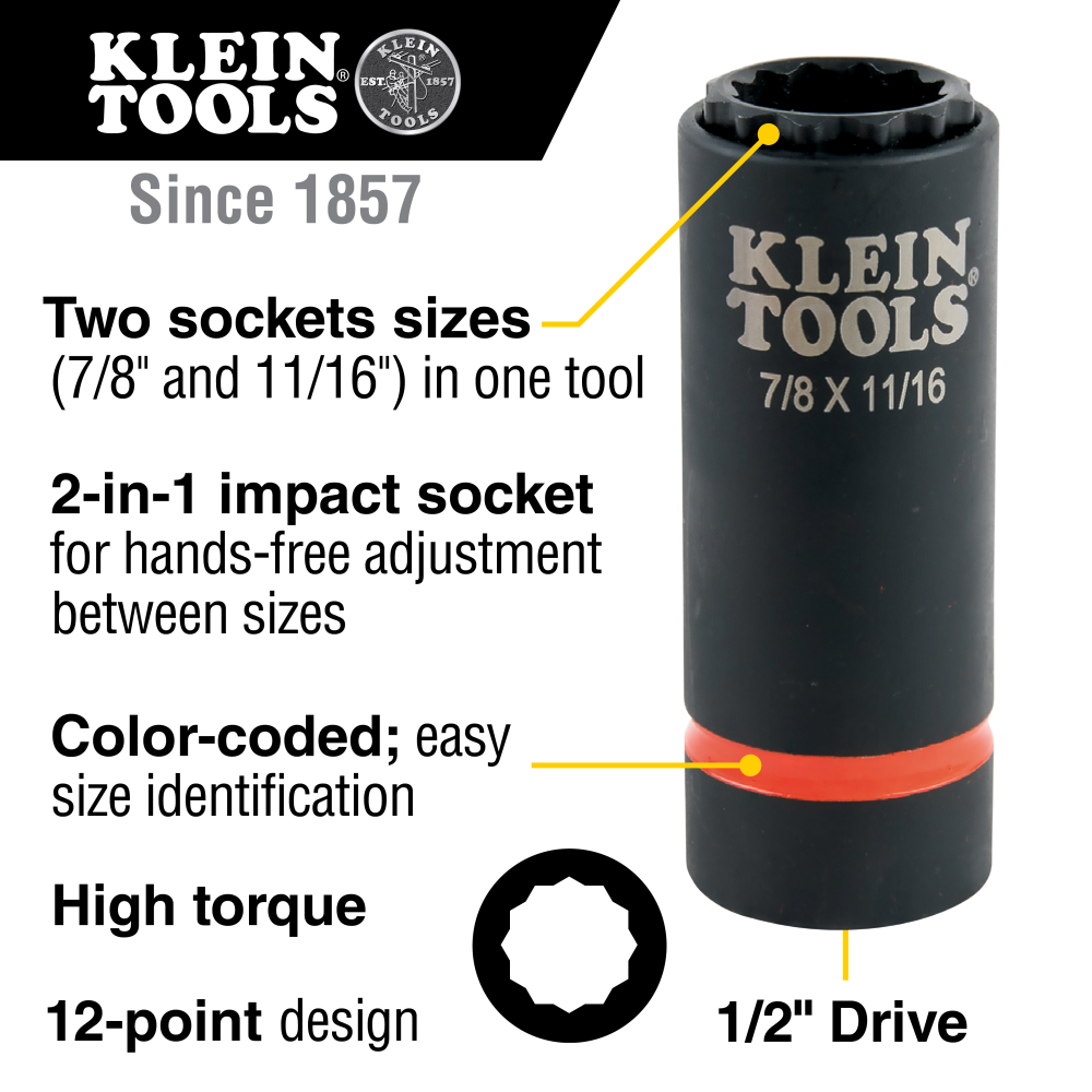 Details about   KAL-1520 5/8" HAND SOCKET 12 POINT 1/2" DRIVE 