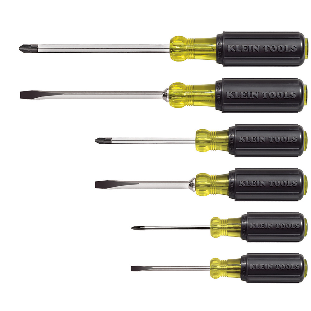 6 Piece Assorted Screwdriver Set Philips Slotted DIY Essential Tool 6Pcs 6 Pack 