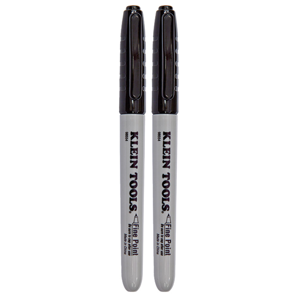 Fine Point Permanent Markers, 2-Pack
