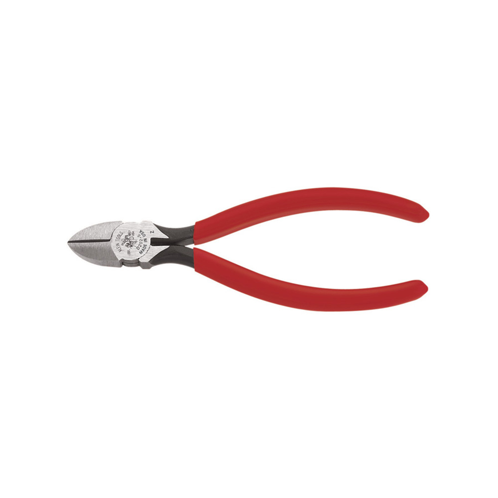 Diagonal Cutting Pliers, Tapered Nose, Spring-Loaded, 6-Inch