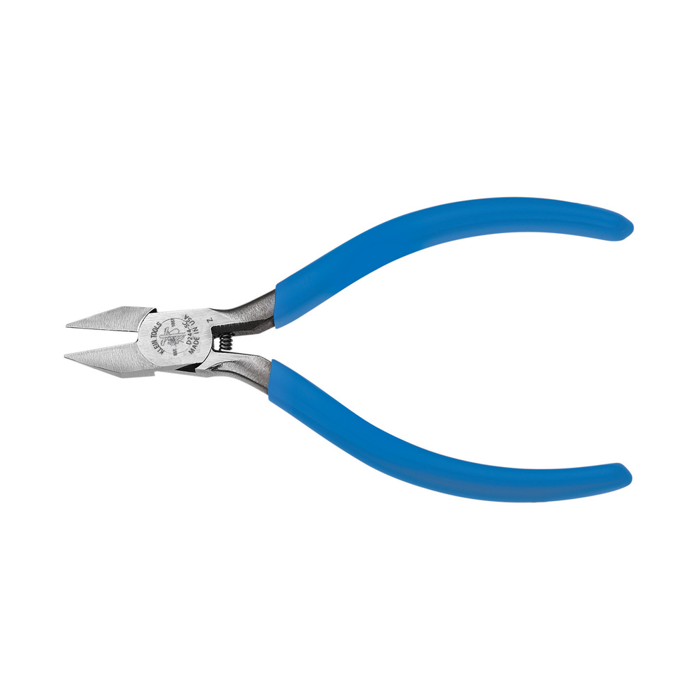 Diagonal Cutting Pliers, Electronics, Pointed Nose, Narrow Jaw, 5-Inch