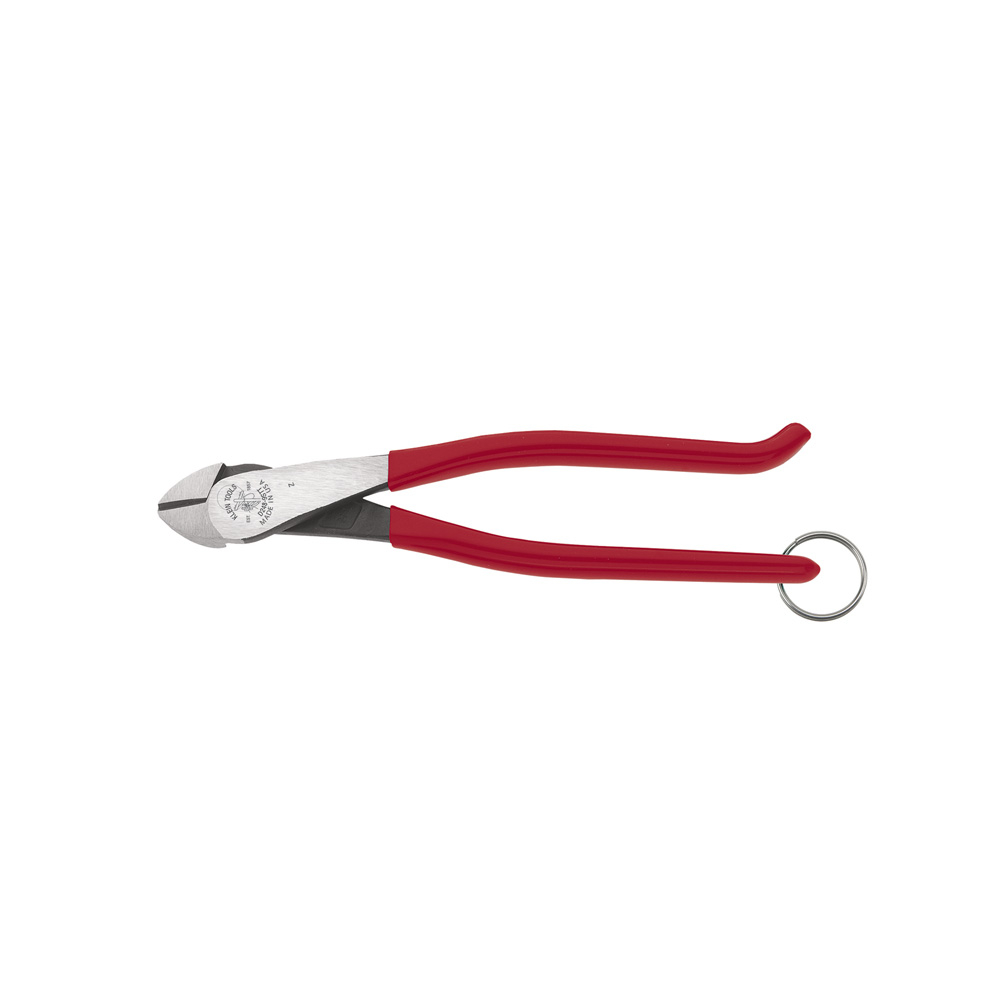 Ironworker's Diagonal Cutting Pliers, with Tether Ring, 8-Inch