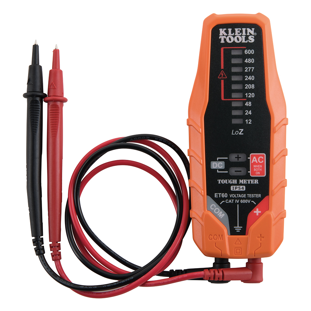 Electronic AC/DC Voltage Tester, 12 to 600V