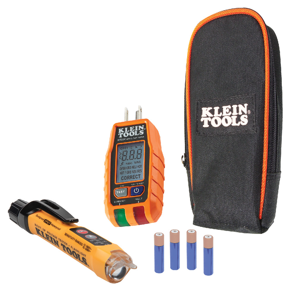 Premium Dual-Range NCVT and GFCI Receptacle Tester Electrical Test Kit