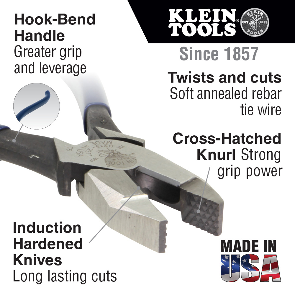 Details about   Klein D2000-7CST Ironworker�s Work Pliers 