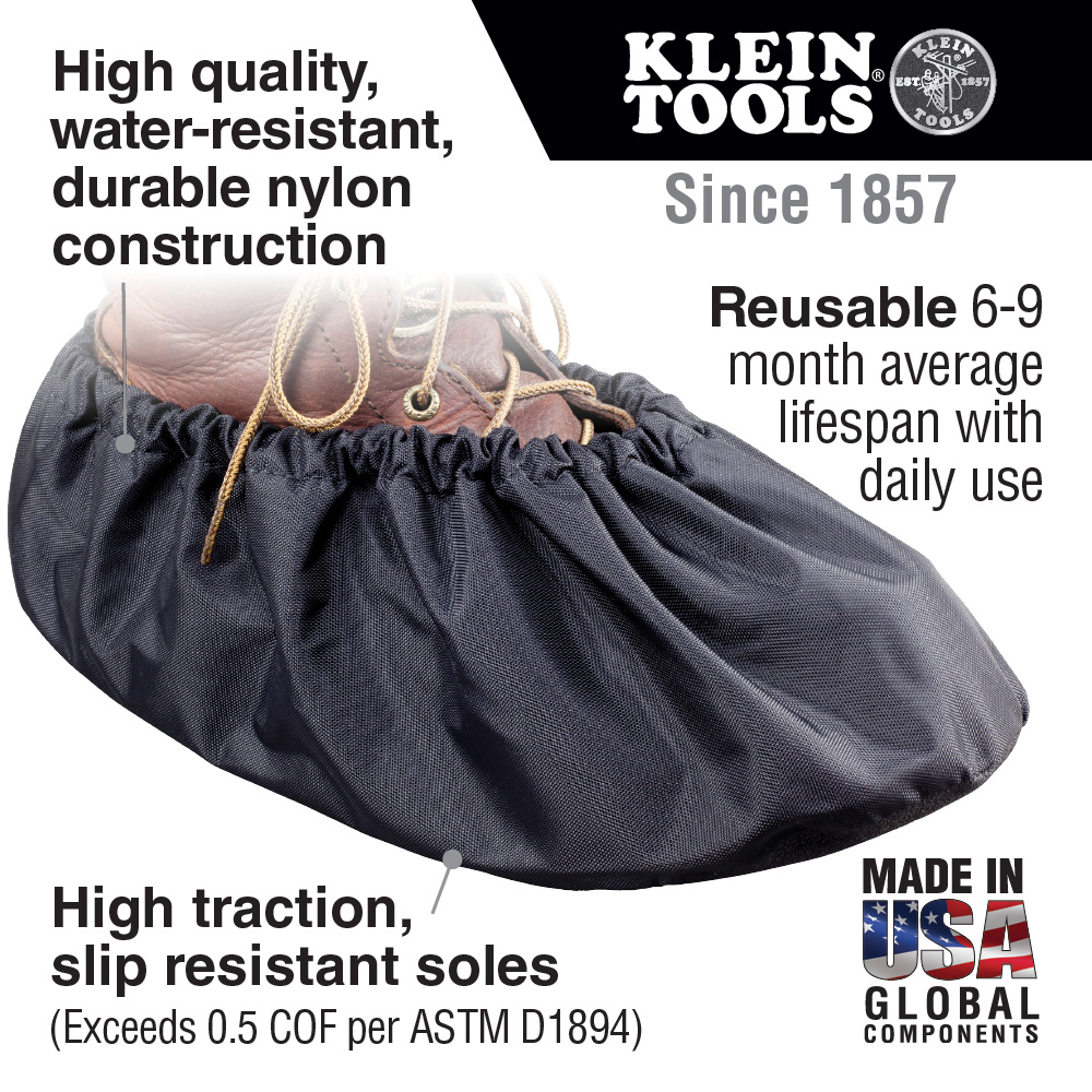 Details about   Klein Tools 55487 Shoe Covers,Medium,Pr 