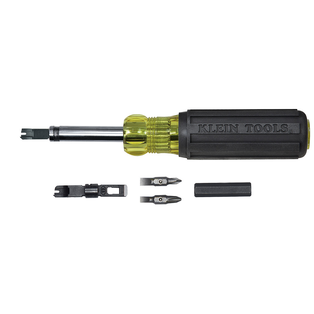 NEW VALLEY Industries 10” Push//Pull Screwdriver SD-6IN1Y W// 6 Hardened Bits
