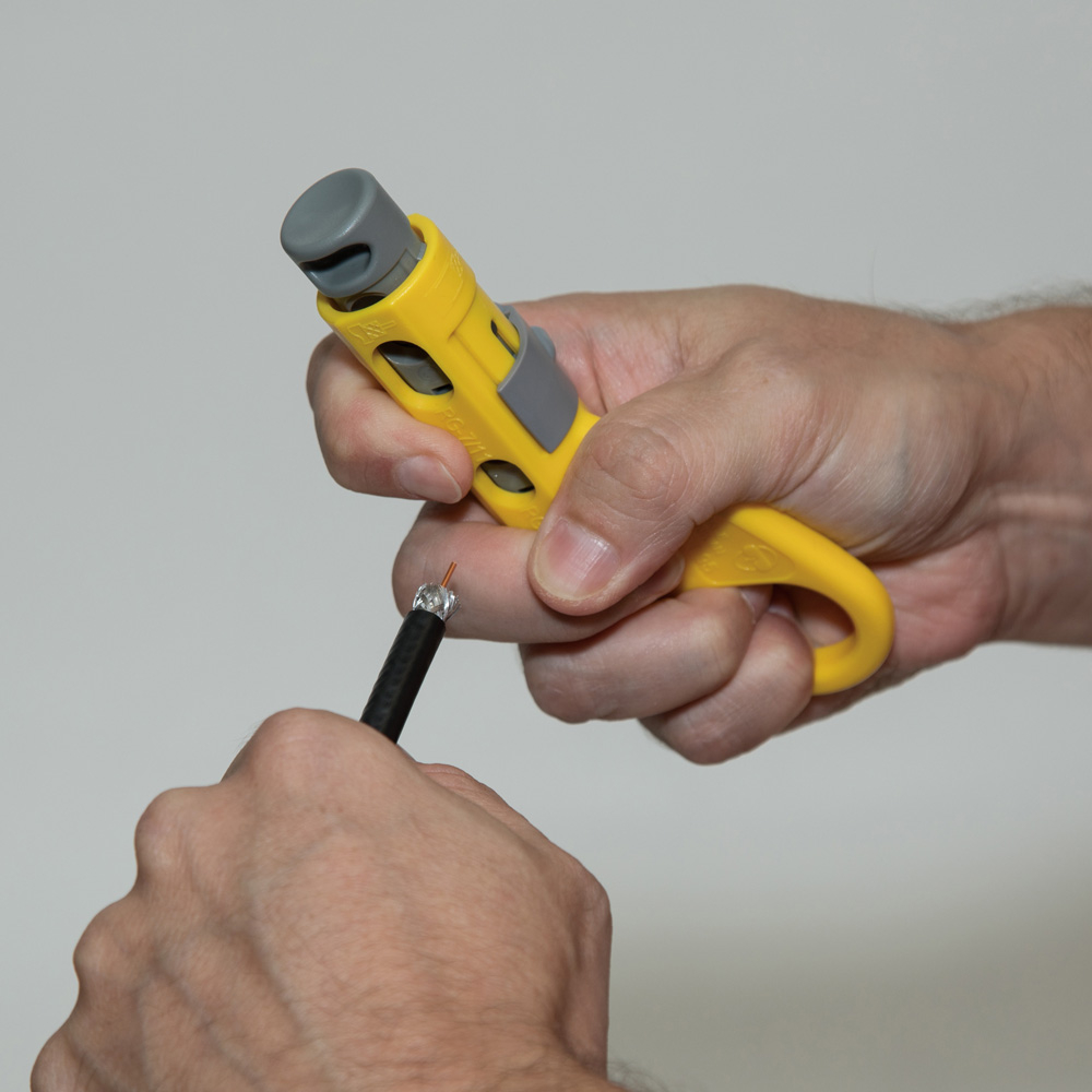 Coax Cable Radial Stripper - VDV110-095 | Klein Tools - For 