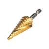 Step Drill Bit, Spiral Double-Fluted, 3/16-Inch to 7/8-Inch, VACO - Alternate Image