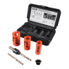 Electrician's Hole Saw Kit with Arbor 3-Piece - Alternate Image