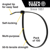 Cable Ties, Zip Ties, 50-Pound Tensile Strength, 11.5-Inch, Black - Alternate Image