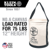 Canvas Bucket, Wide-Opening, Straight-Wall, Molded Bottom, 12-Inch - Alternate Image