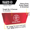 Zipper Bag, Large Canvas Tool Pouch, 18-Inch, Red - Alternate Image