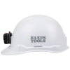 Hard Hat, Non-Vented, Cap Style with Rechargeable Headlamp, White - Alternate Image