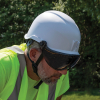 Safety Helmet Visor, Gray Tinted - Alternate Image
