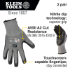 Work Gloves, Cut Level 2, Touchscreen, X-Large, 2-Pair - Alternate Image