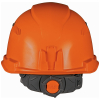 Hard Hat, Vented, Cap Style with Headlamp, Orange - Alternate Image
