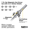 Nut Driver Set, Magnetic Nut Drivers, 6-Inch Shafts, 7-Piece - Alternate Image