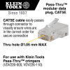 Pass-Thru™ Modular Data Plug, RJ45- CAT5E, 50-Pack - Alternate Image