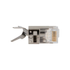 Pass-Thru™ Modular Data Plug, RJ45-CAT6A, Shielded (STP), 100-Pack - Alternate Image