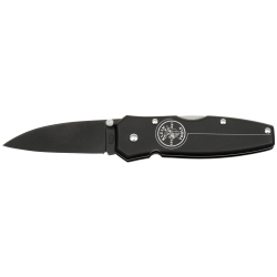 44001-BLK Lightweight Lockback Knife, 2-1/2-Inch Drop Point Blade, Black Handle