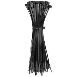 450-200 Cable Ties, Zip Ties, 50-Pound Tensile Strength, 7.75-Inch, Black