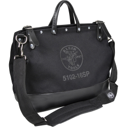 510216SPBLK Deluxe Tool Bag, Black Canvas, 13 Pockets, 16-Inch