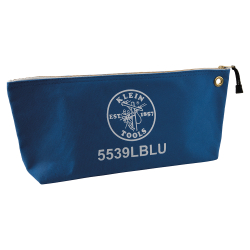 5539LBLU Zipper Bag, Large Canvas Tool Pouch, 18-Inch, Blue