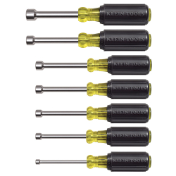 Nut Driver Sets - Klein Tools' Nut Driver sets come in a variety of hex sizes in convenient collections of both Metric Drivers and SAE Drivers. Whether you select a Magnetic Nut Driver Set or a Non-Magnetic Set, you can be assured of a professional-grade hand tool.