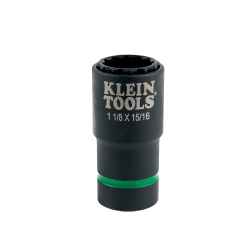 66016 2-in-1 Impact Socket, 12-Point, 1-1/8 and 15/16-Inch