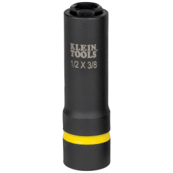 66061 2-in-1 Impact Socket, 6-Point, 1/2 and 3/8-Inch