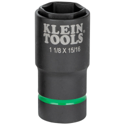 66066 2-in-1 Impact Socket, 6-Point, 1-1/8 and 15/16-Inch