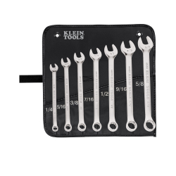Combination Wrench Sets - Klein Tools’ wrench sets give you a range of wrenches you need in one convenient set. With open ends for loosening and tightening in small spaces and box ends for gripping nuts and bolts, Klein Tools’ combination wrenches serve multiple purposes and save space in your toolbox.