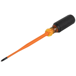6956INS Slim-Tip 1000V Insulated Screwdriver, #1 Phillips, 6-Inch