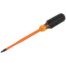 6986INS Slim-Tip 1000V Insulated Screwdriver, #1 Square, 6-Inch Round Shank