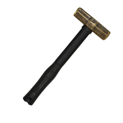 7HBRFRH10 Brass Sledge Hammer, Rubber Handle, 10-Pound