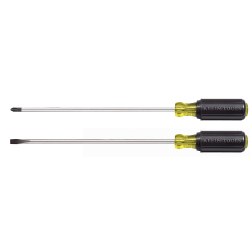 85072 Screwdriver Set, Long Blade Slotted and Phillips, 2-Piece
