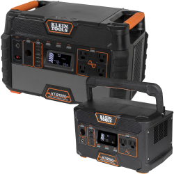 Power Stations - Klein Tools’ line of Power Stations give you the ability to easily power corded tools and electronics and keep your jobsite running. The power stations Pure-Sine Wave power is a better, cleaner alternative to loud, exhaust-emitting gas generators. Each station allows you to power multiple devices at once, have digital displays to let you know time to empty, and can have their runtime extended by pairing with Klein Tool’s Solar Panels.