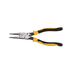 J206-8C Pliers, All-Purpose Needle Nose, Spring Loaded, Cuts, Strips, 8.5-Inch