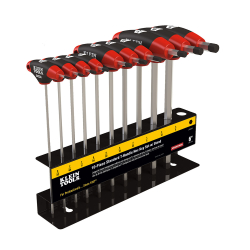 JTH910E Hex Key Set, SAE, T-Handle, 9-Inch with Stand, 10-Piece