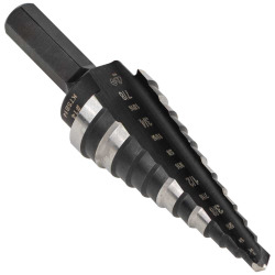 KTSB14 Step Drill Bit #14 Double-Fluted, 3/16 to 7/8-Inch