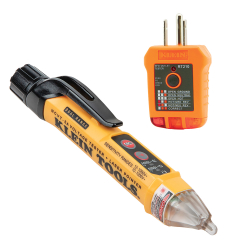 NCVT5KIT Dual Range NCVT and GFCI Receptacle Tester Electrical Test Kit