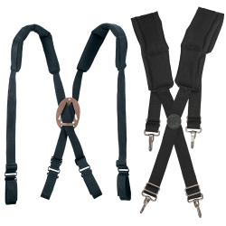 Suspenders - All Klein Tools Suspenders are designed to be comfortable and secure. The suspenders are adjustable, meaning you can fit them to your body easily. There are multiple options for materials depending on what is most comfortable for you. Plus, all Klein Tools suspenders are made in the USA.