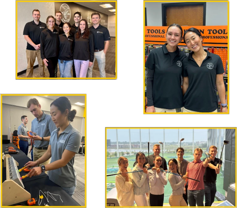 Klein Leadership Program participants 4 photo collage showing collaboration and structured learning