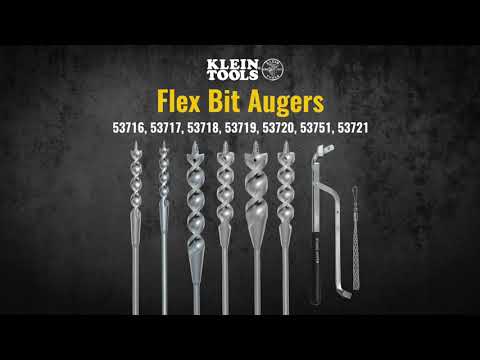 Klein Tools Flex Auger Bits (52716, 53717, 53718, 53719, 53720, 53751, 53721)
