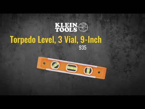 Torpedo Level, 3 Vial, 9 Inch (935)