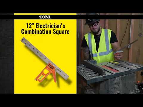 How to Use the Electrician's Combination Square (935CSEL)